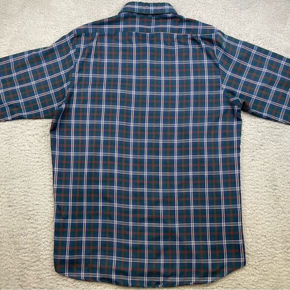 Levis Shirt Mens Large Plaid Thin Lightweight Summer Tailored For Men USA VTG - Picture 6 of 16